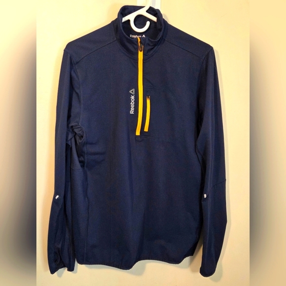 Reebok Men's Long Sleeve Half Zip Pullover Size L - Picture 1 of 5